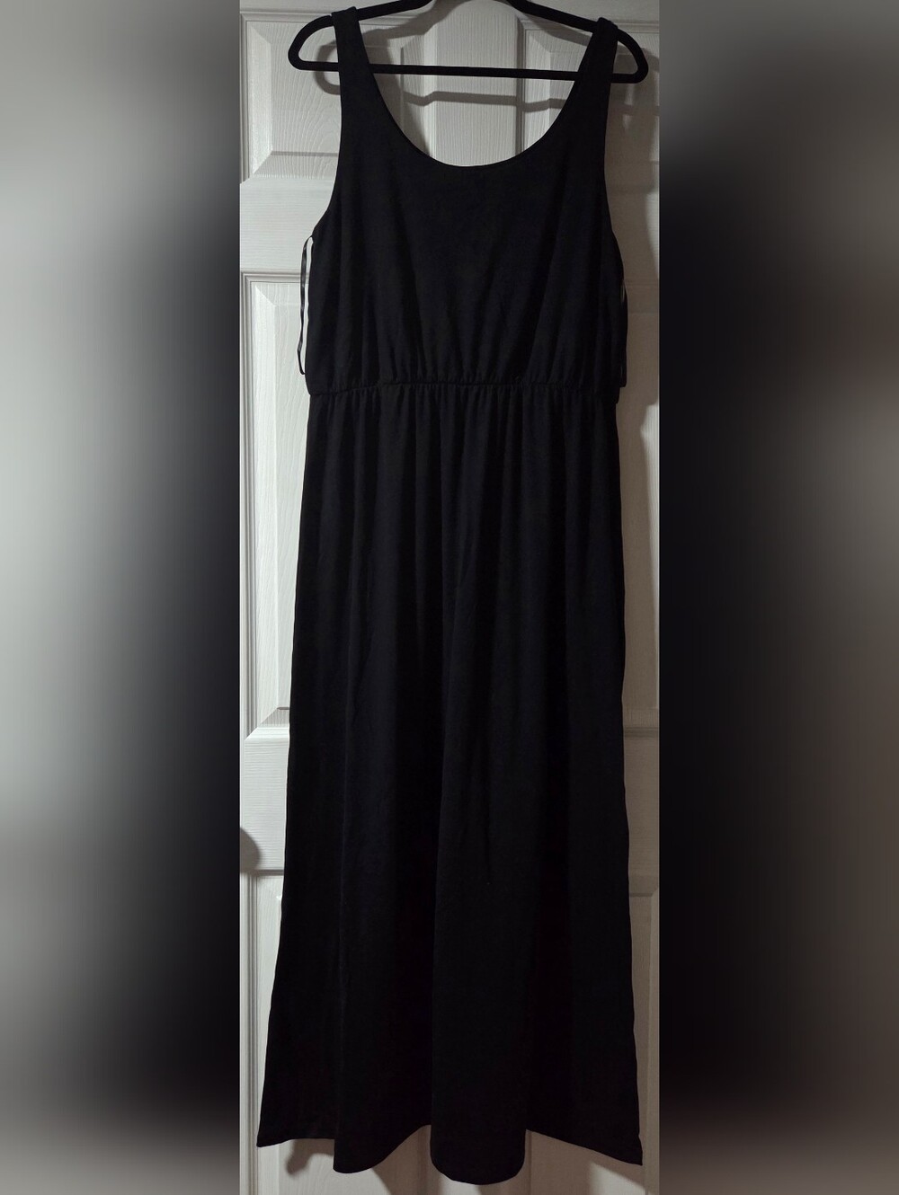 Sonoma Black Maxi Dress with Scoop Neck